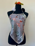Butterfly Diamond Backless Halter Top