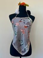 Butterfly Diamond Backless Halter Top