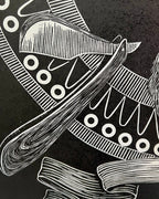 “Sin Título” by Leon Arrazola- Grabado- Woodcut Printmaking