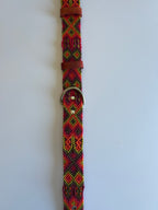 Leather Embroidered Dog Collar