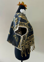 Butterfly Cropped Huipil-style Top