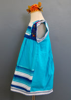 Girls Hand-Embroidered Oaxacan Crochet Dress
