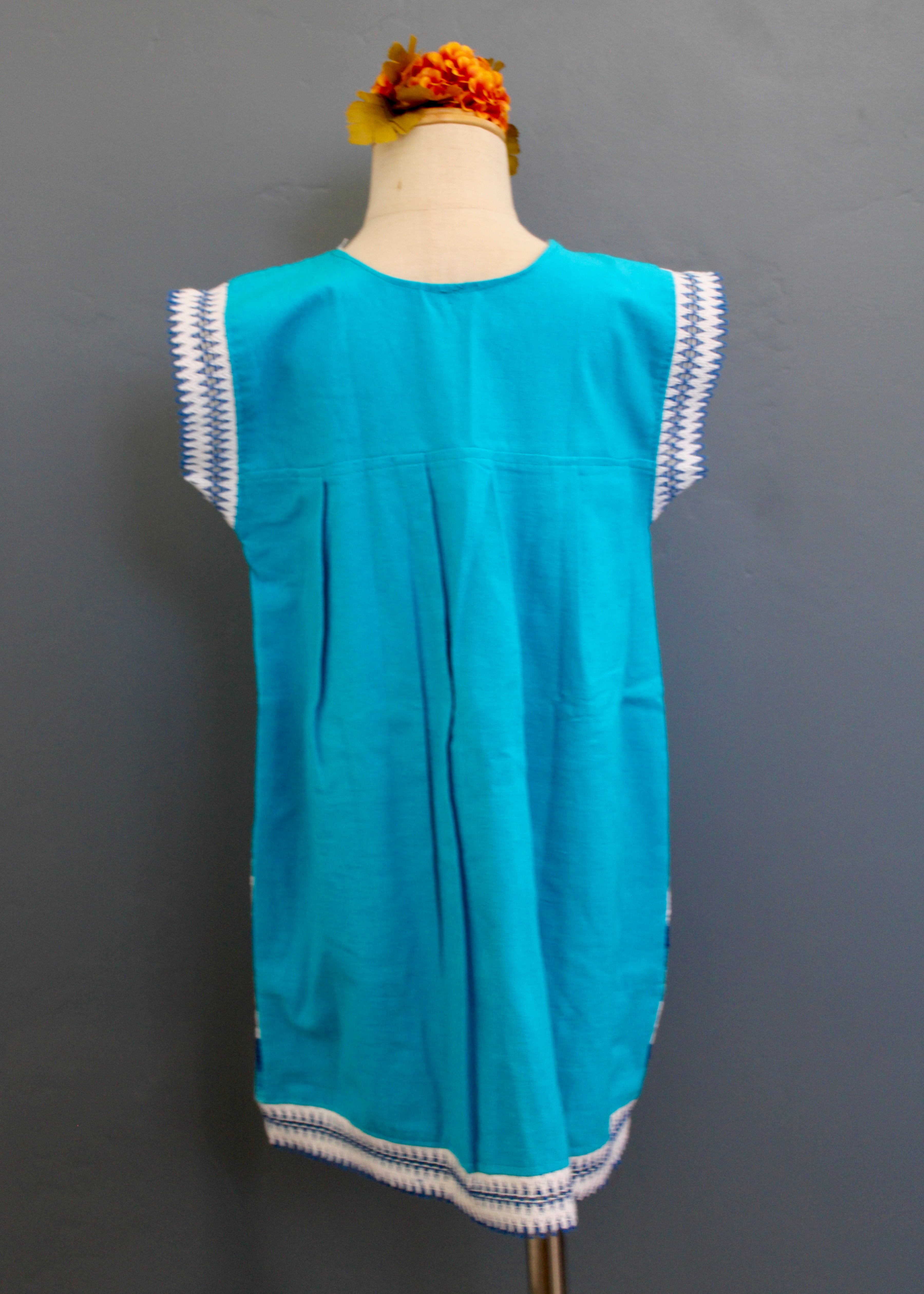 Girls Hand-Embroidered Oaxacan Crochet Dress