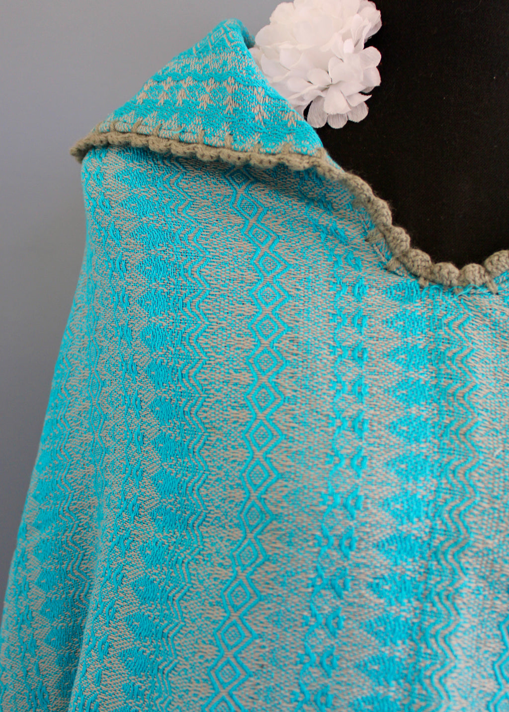 Handwoven Artisan Poncho Shawl