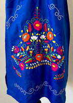 Handmade Oaxacan Embroidered Short Length Dress - San Antonino Style
