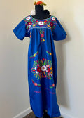 Handmade Oaxacan Embroidered Long Length Dress - San Antonino Style
