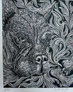 “Al Lado Del Rio” by Leon Arrazola- Grabado- Woodcut Printmaking 3/30