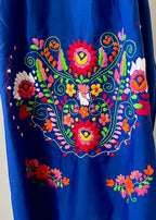 Handmade Oaxacan Embroidered Short Length Dress - San Antonino Style