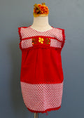 Girls Hand-Embroidered Oaxacan Crochet Dress