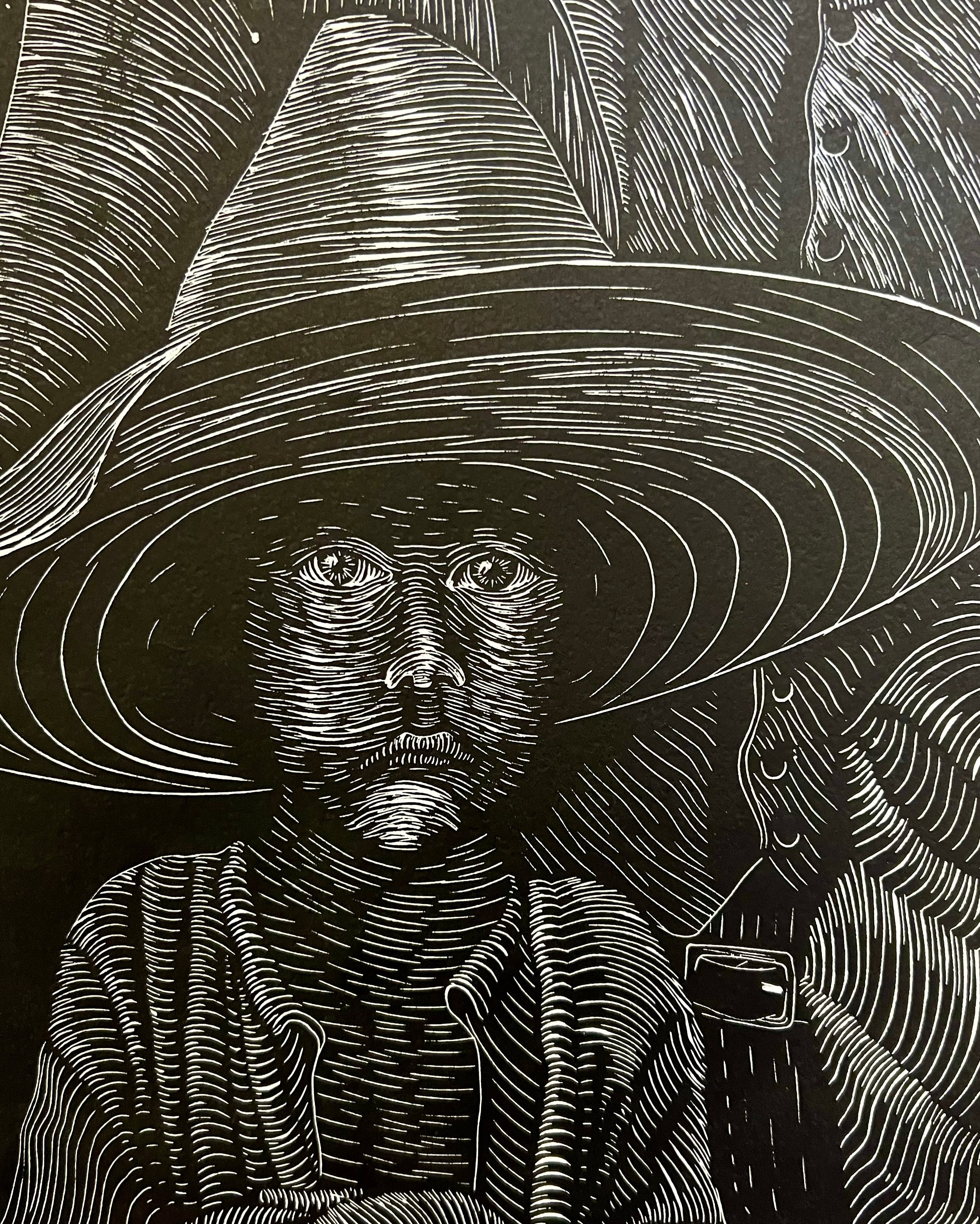 “Zapato” by Leon Arrazola- Grabado- Woodcut Printmaking