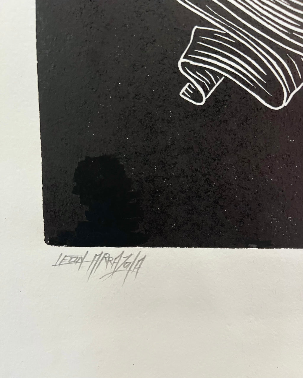 “Sin Título” by Leon Arrazola- Grabado- Woodcut Printmaking