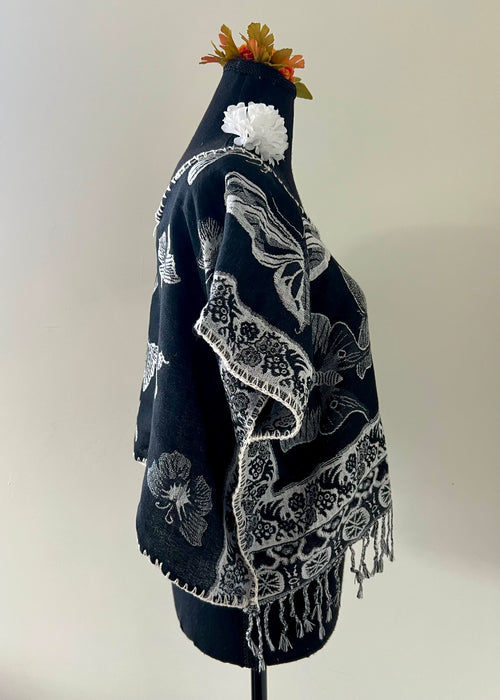 Butterfly Cropped Huipil-style Top