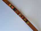 Leather Dog Collar with Embroidered Details