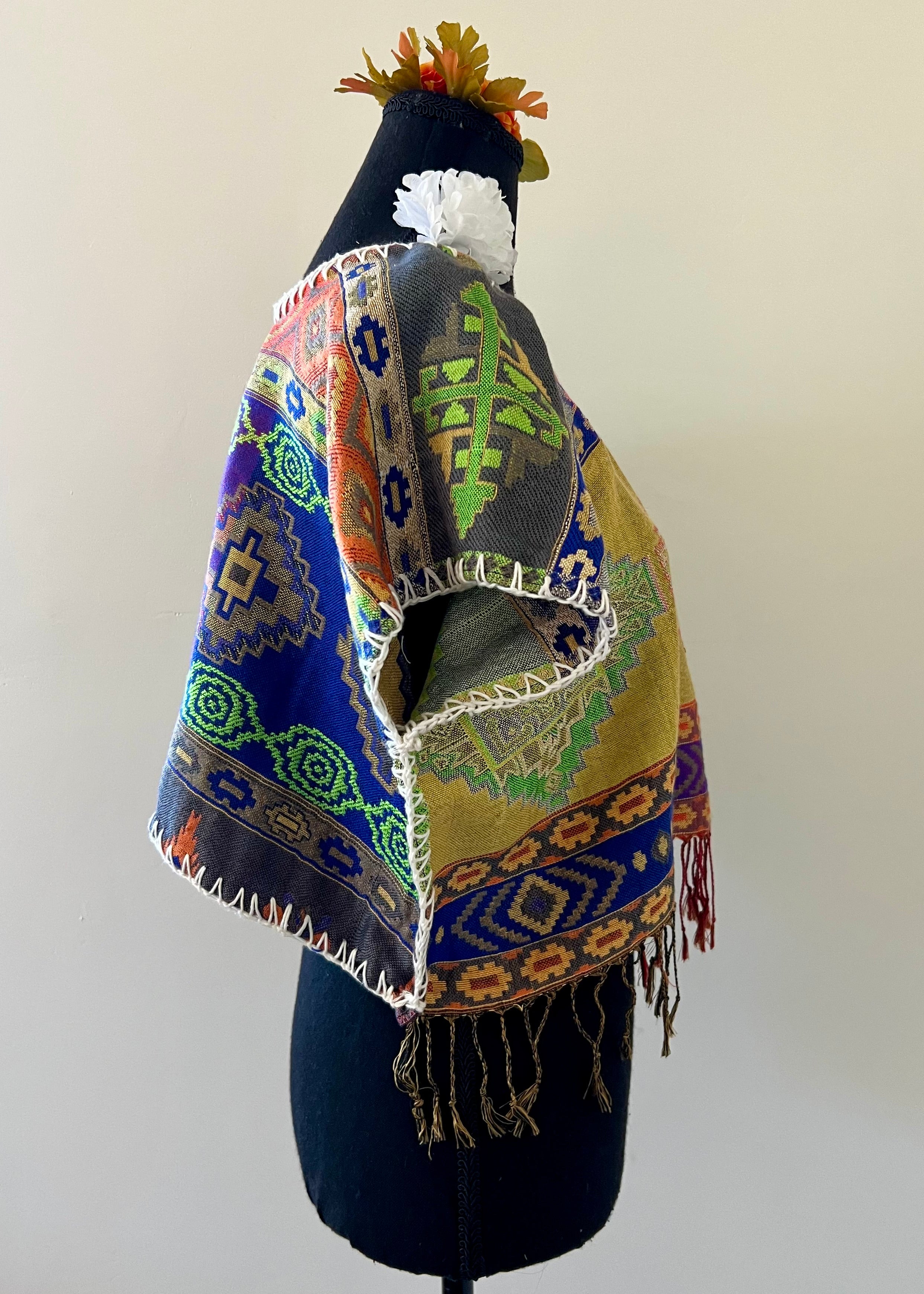 Cropped Huipil-Style Top