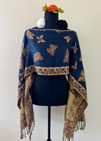 Butterfly Rebozo-Style Woven Shawl / Multi-Way Cover-Up