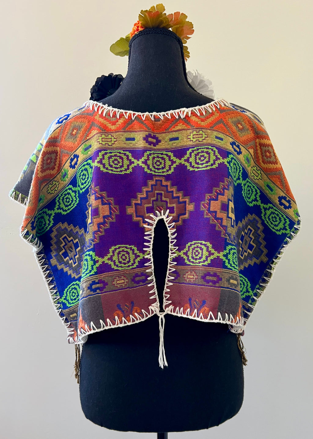 Cropped Huipil-Style Top