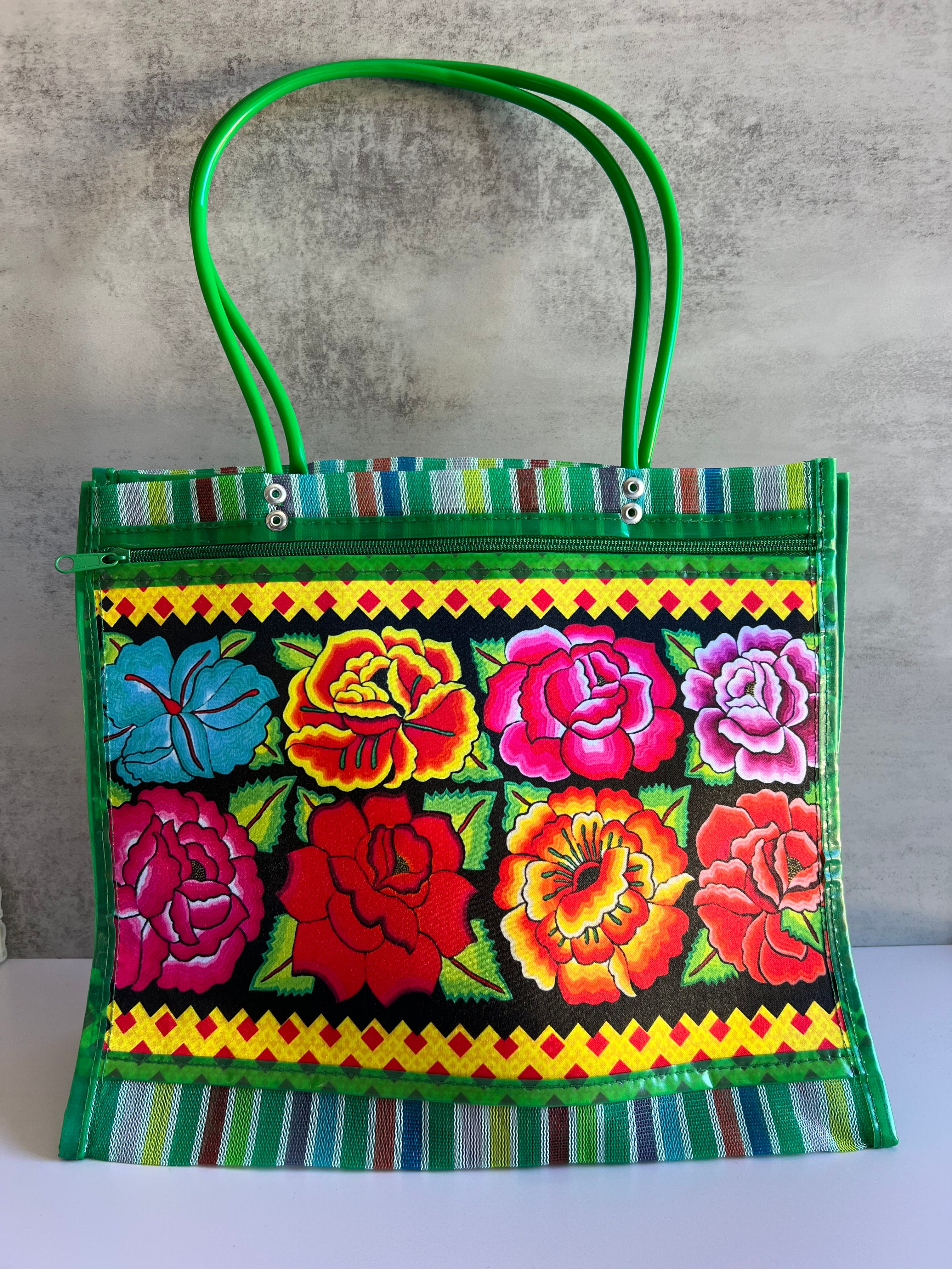 Mexican Market Bag, Floral Tote Bag