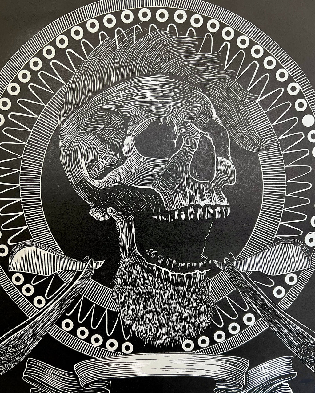 “Sin Título” by Leon Arrazola- Grabado- Woodcut Printmaking