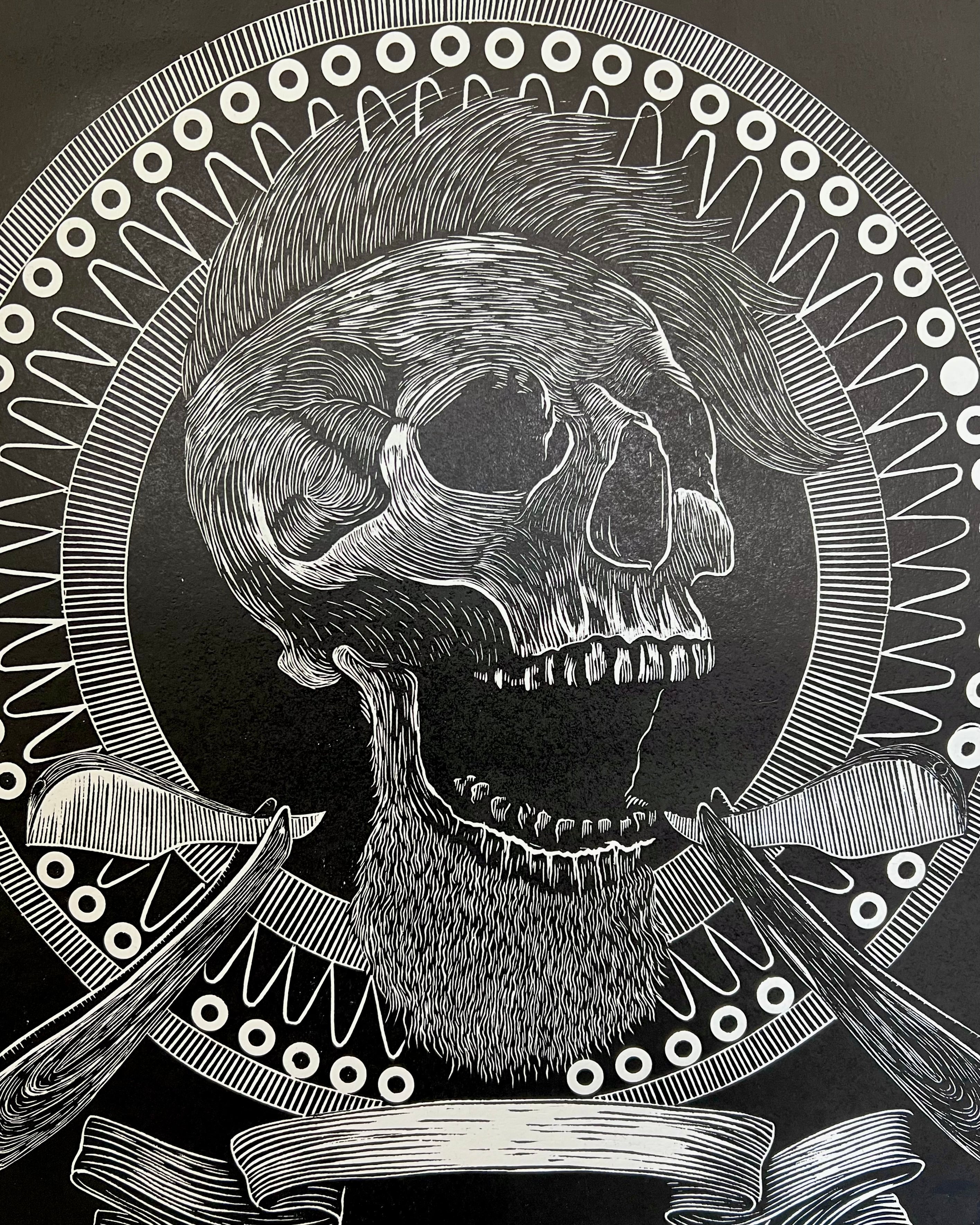 “Sin Título” by Leon Arrazola- Grabado- Woodcut Printmaking