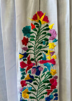 Handmade Oaxacan Embroidered Long Length Dress - San Antonino Style