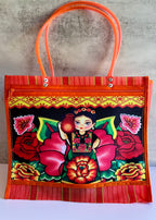 Mexican Market Bag, Floral Tote Bag
