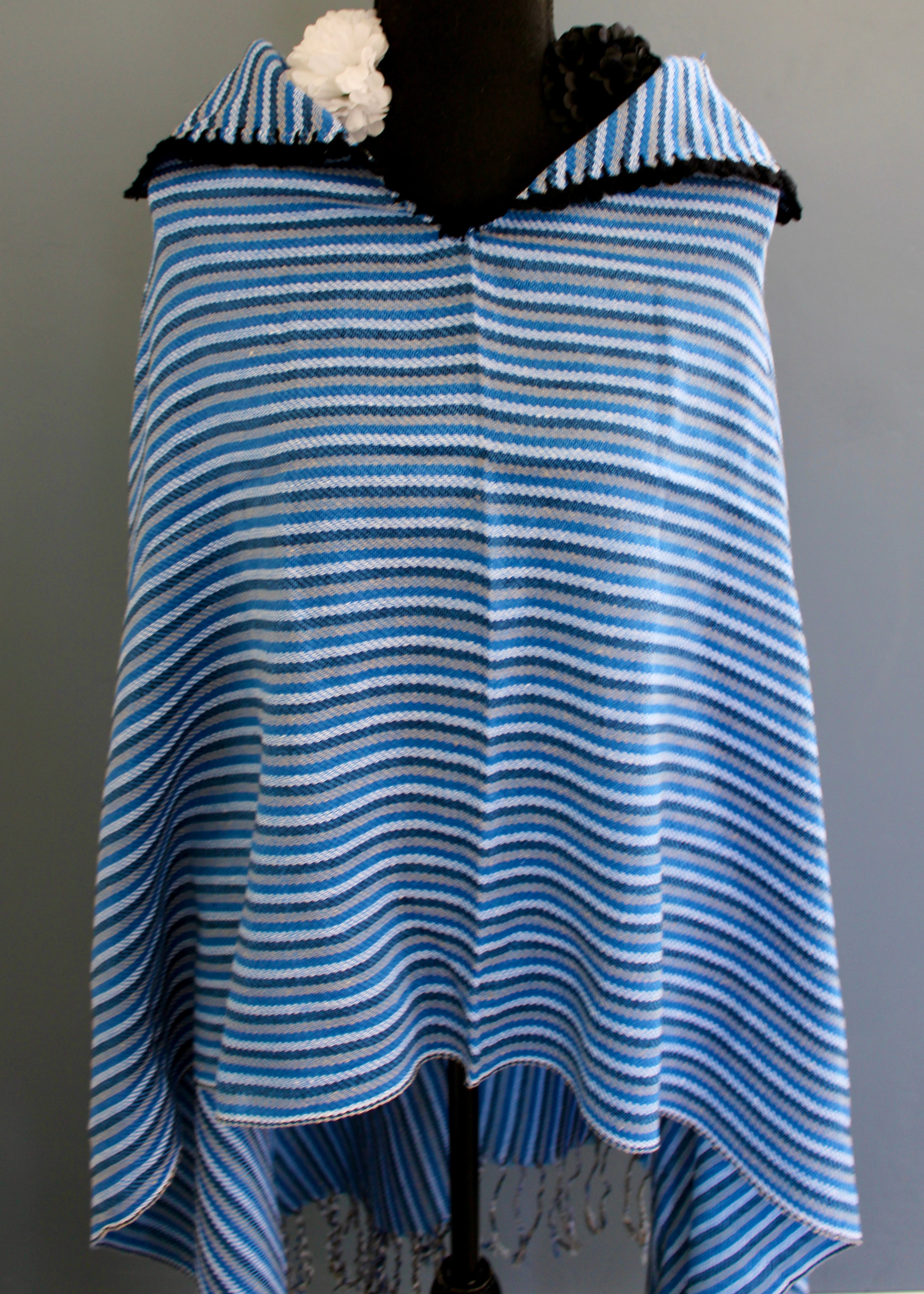 Handwoven Artisan Pancho Shawl