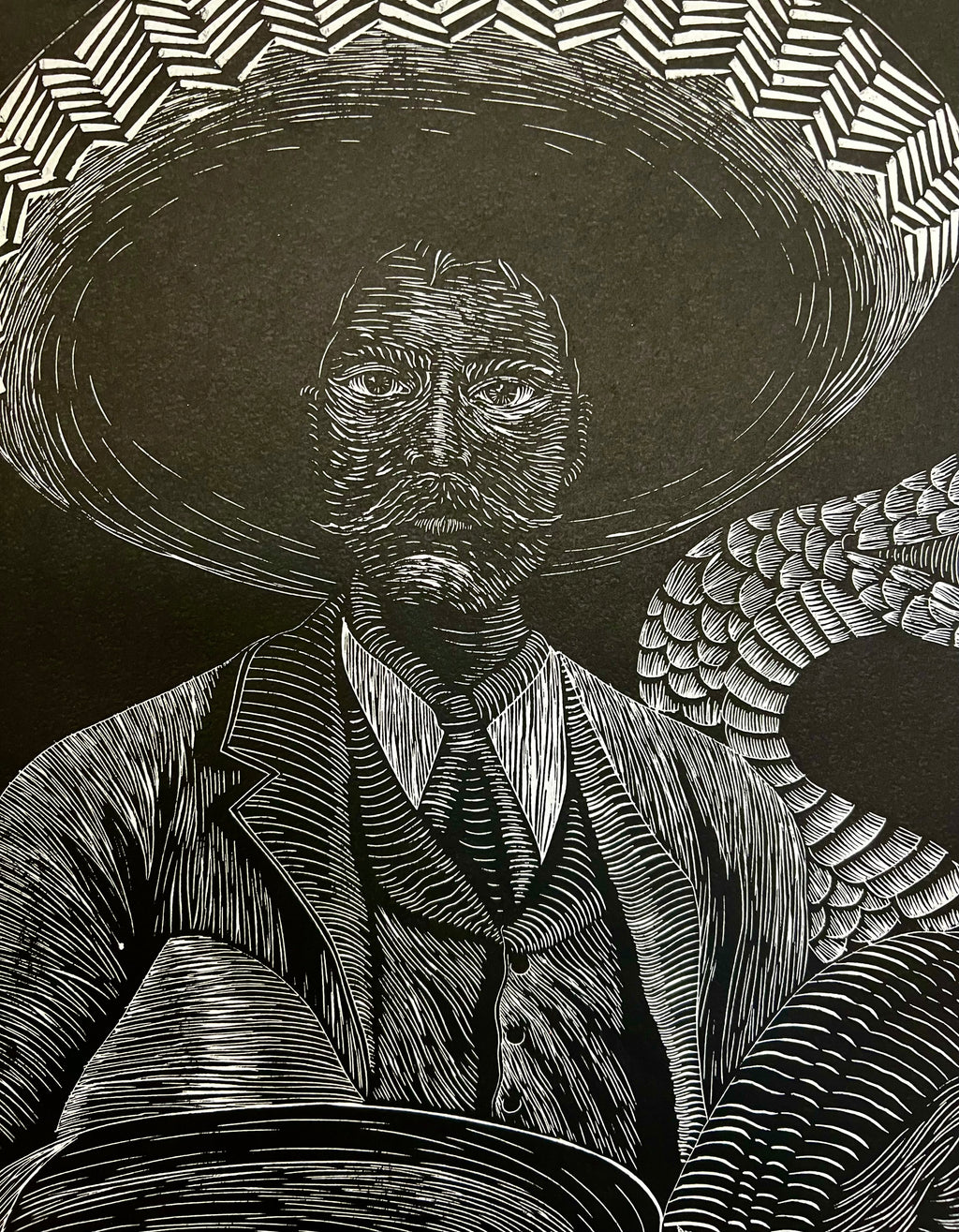 “Zapato” by Leon Arrazola- Grabado- Woodcut Printmaking