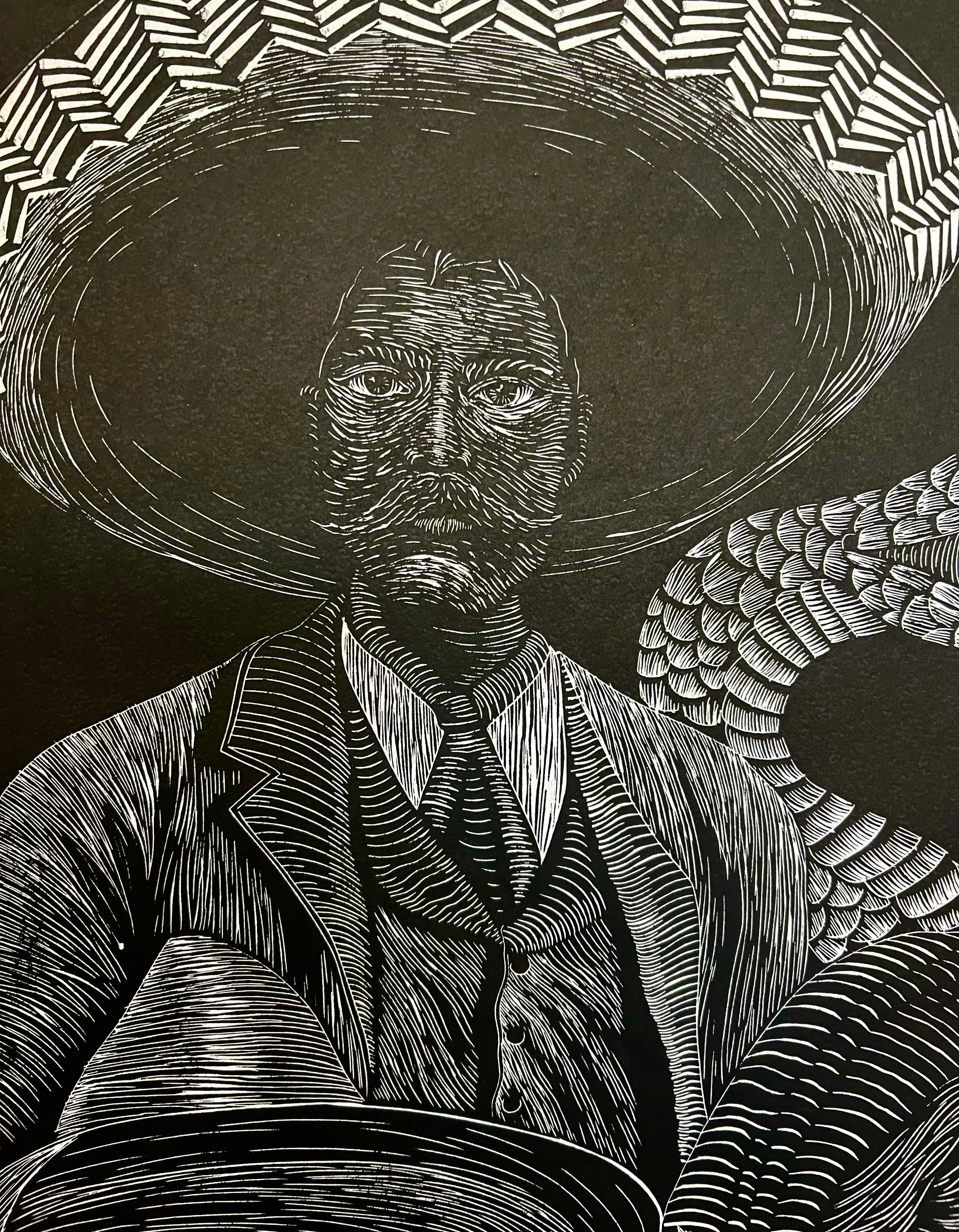 “Zapato” by Leon Arrazola- Grabado- Woodcut Printmaking