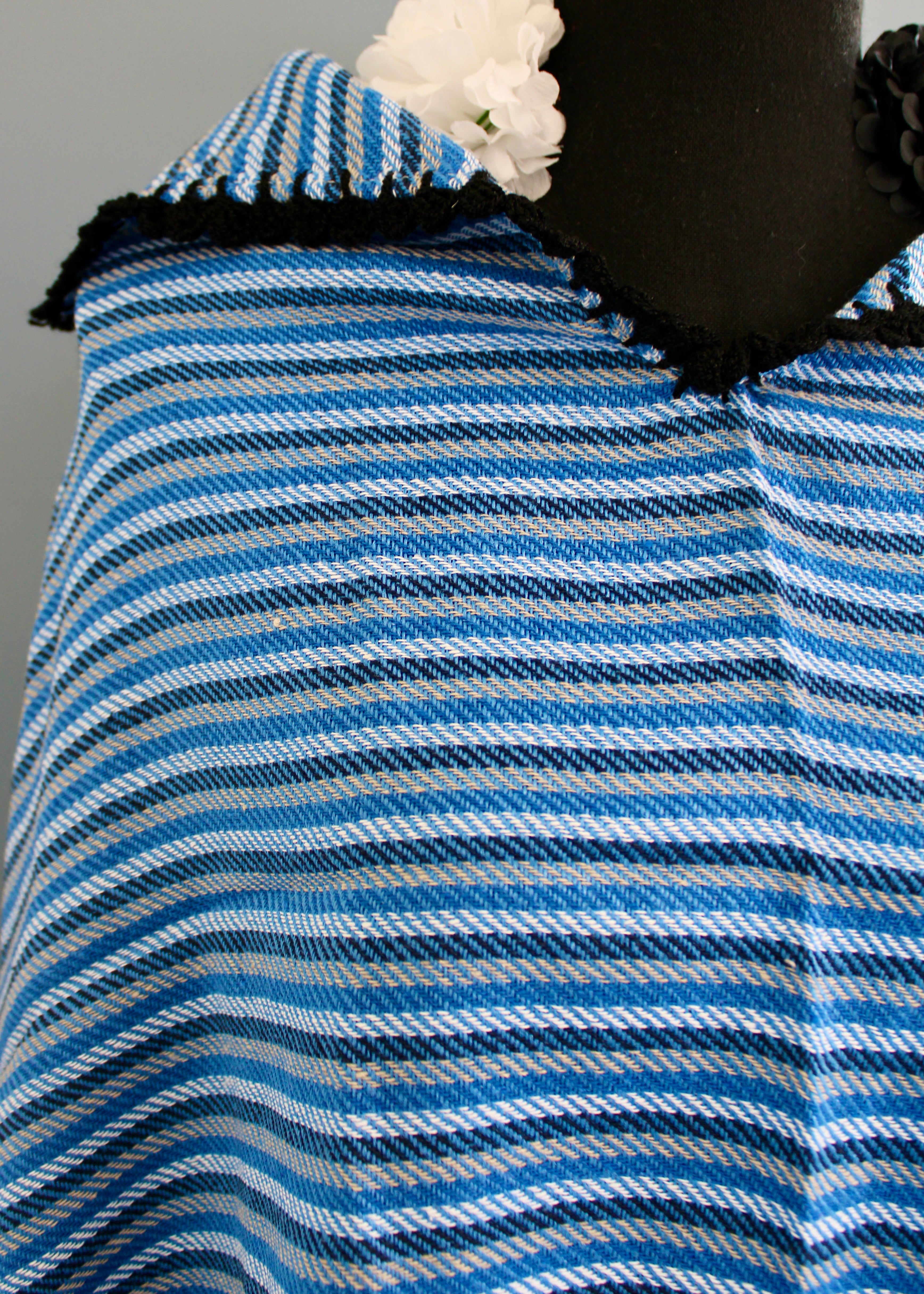 Handwoven Artisan Pancho Shawl