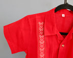 Guayabera Shirt Boys Handmade