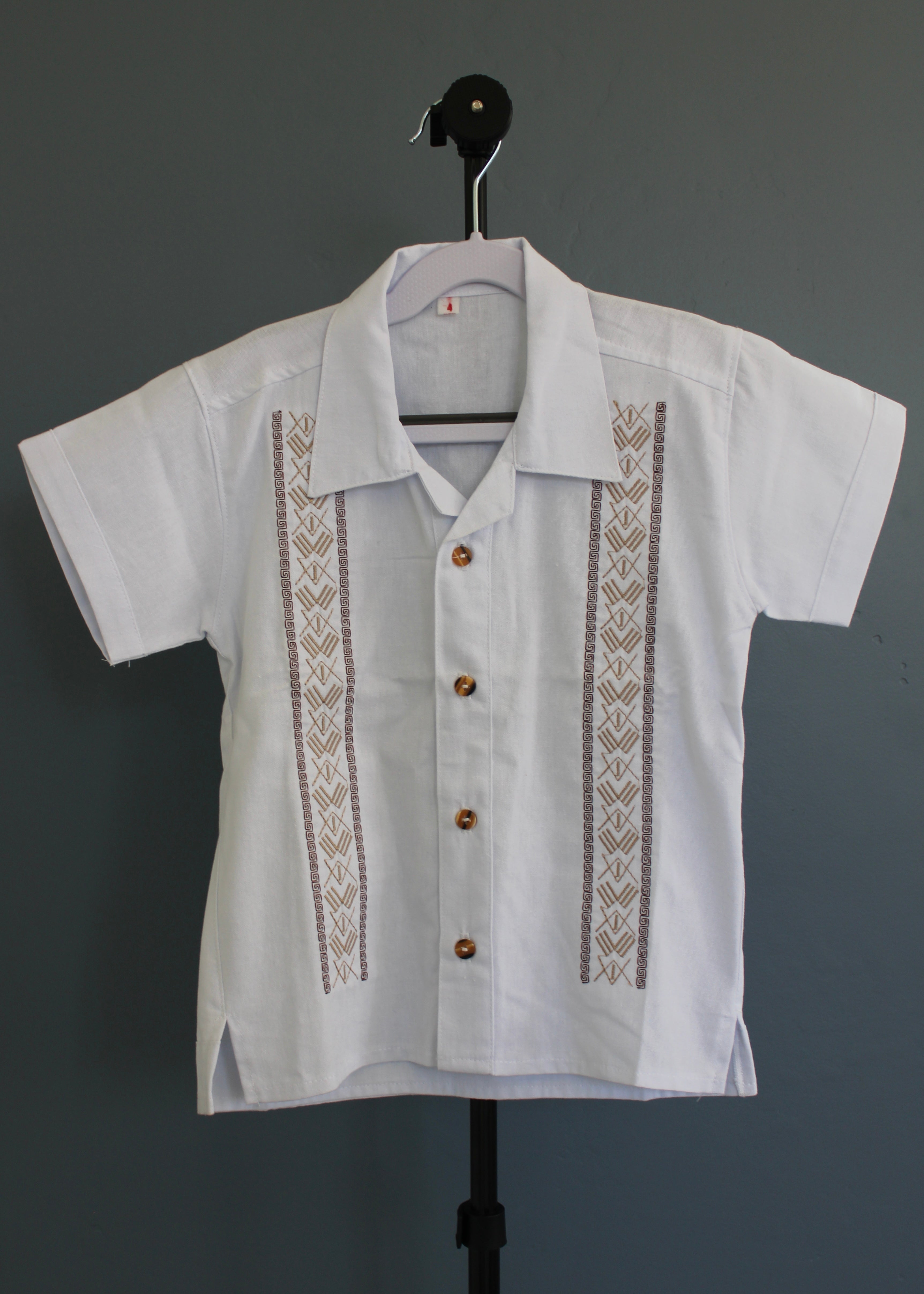 Guayabera Shirt Boys Handmade