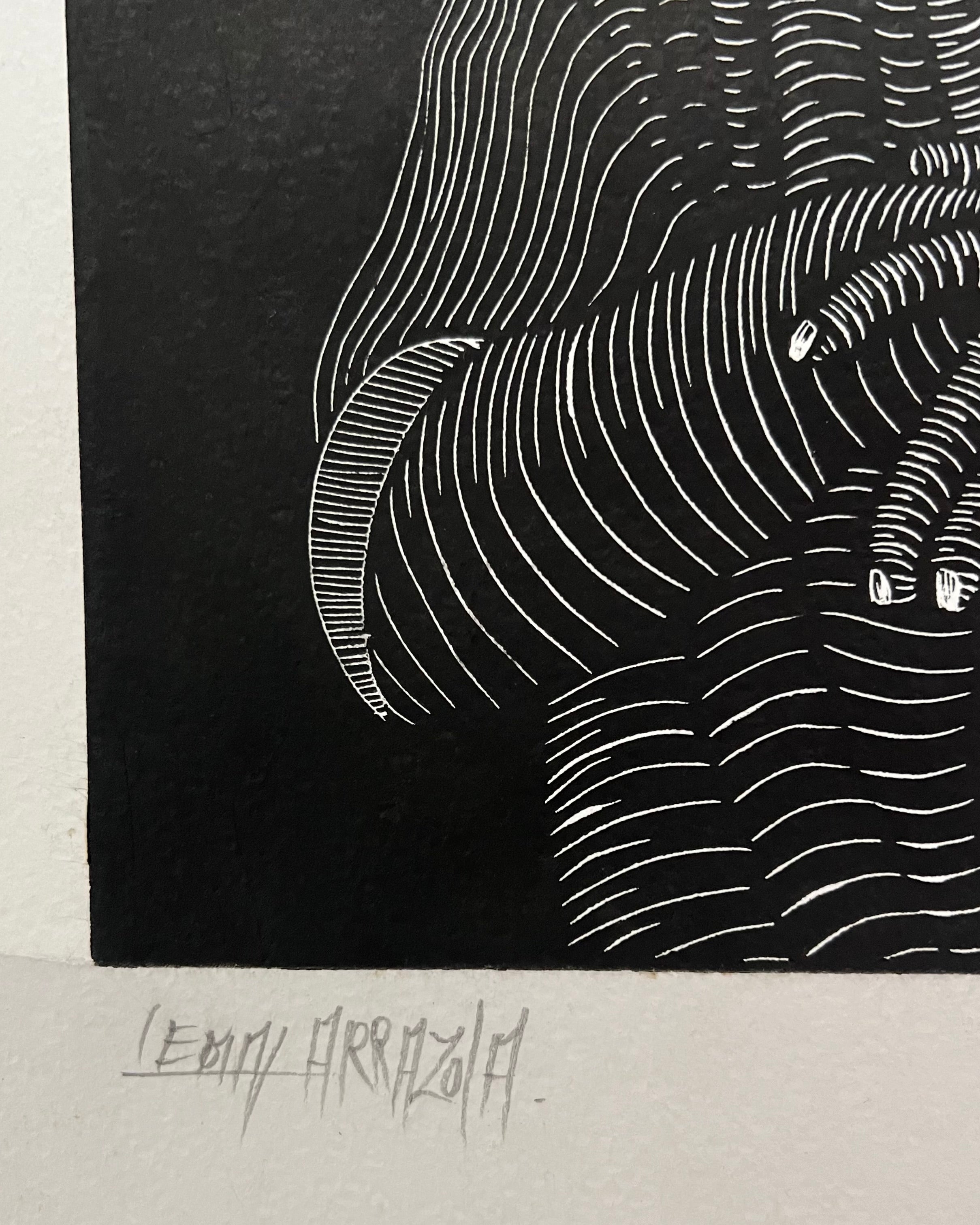 “Zapato” by Leon Arrazola- Grabado- Woodcut Printmaking
