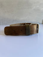 Leather Dog Collar with Embroidered Details