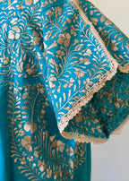 Handmade Oaxacan Embroidered Long Length Dress - San Antonino Style