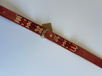 Leather Dog Collar with Embroidered Details