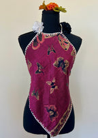 Butterfly Diamond Backless Halter Top