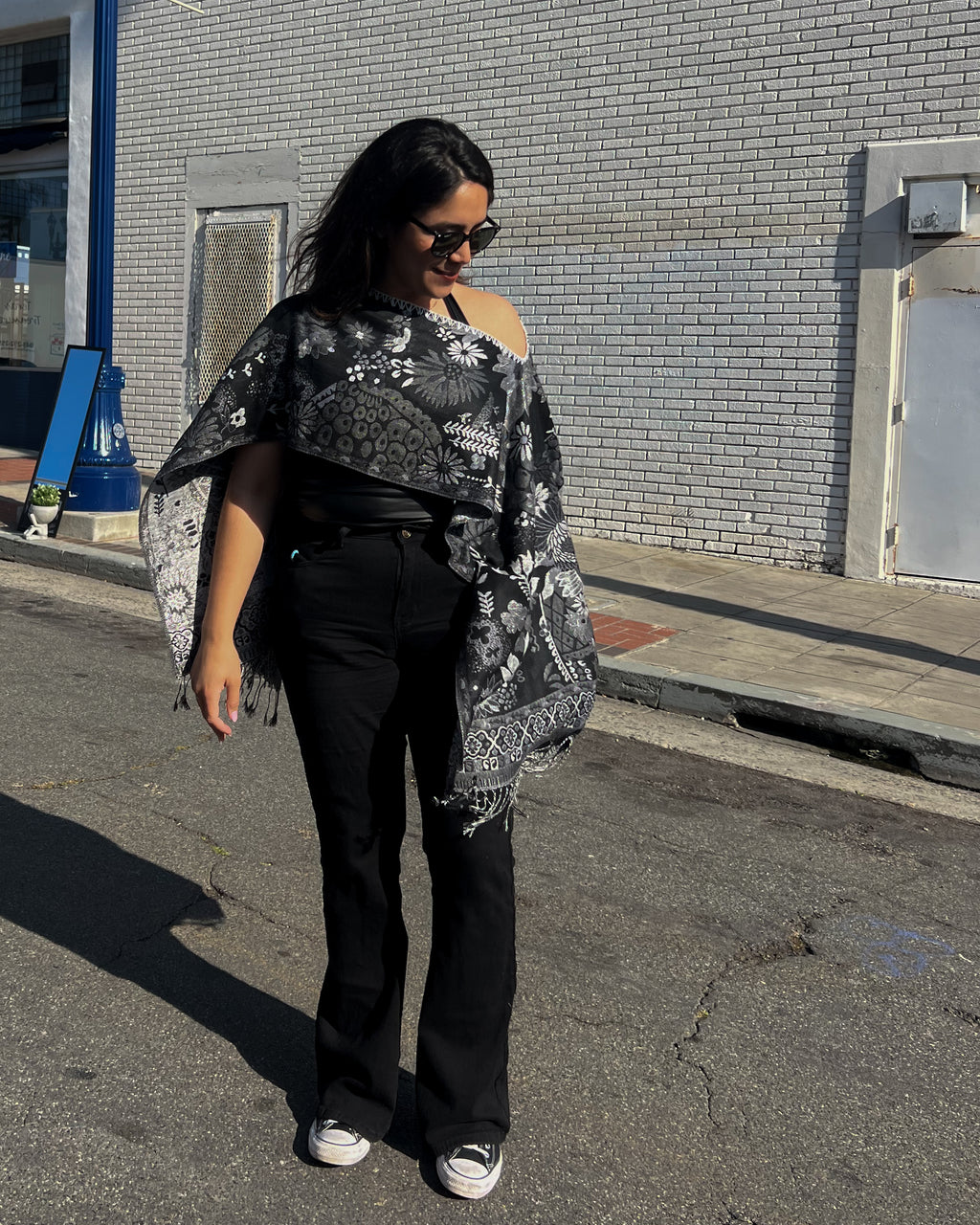 Butterfly Rebozo-Style Woven Shawl / Multi-Way Cover-Up