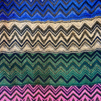 ZigZag Multi-Color Rebozo-Style Woven Shawl / Multi-Way Cover-Up