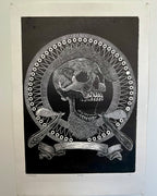 “Sin Título” by Leon Arrazola- Grabado- Woodcut Printmaking