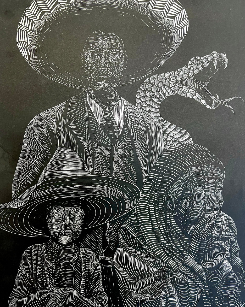 “Zapato” by Leon Arrazola- Grabado- Woodcut Printmaking