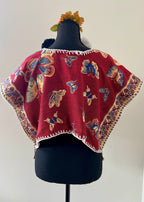 Butterfly Cropped Huipil-style Top