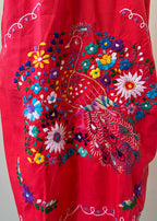 Handmade Oaxacan Embroidered Long Length Dress - San Antonino Style