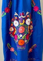 Handmade Oaxacan Embroidered Long Length Dress - San Antonino Style