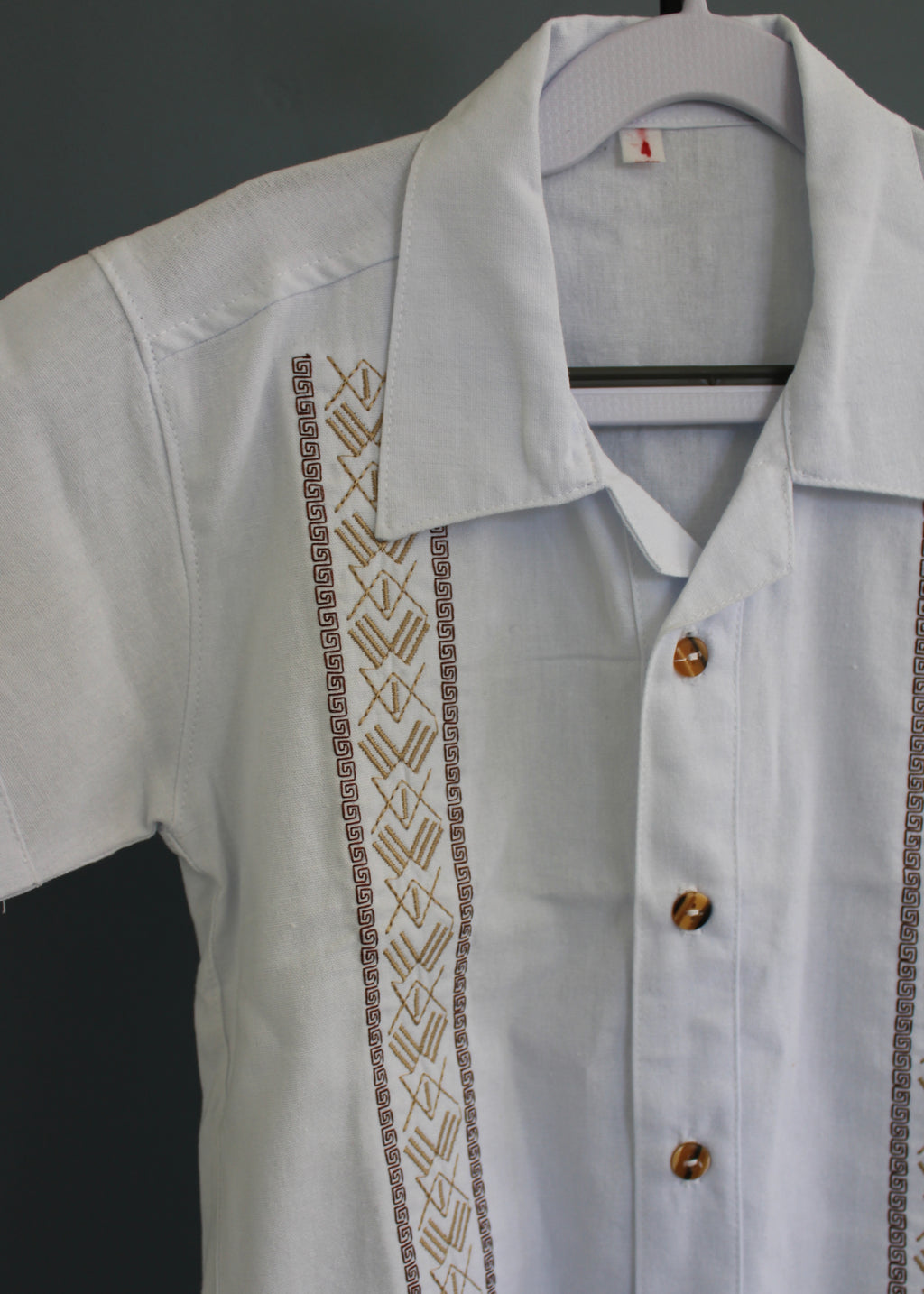 Guayabera Shirt Boys Handmade
