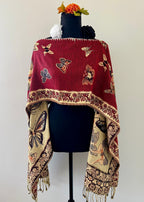 Butterfly Rebozo-Style Woven Shawl / Multi-Way Cover-Up