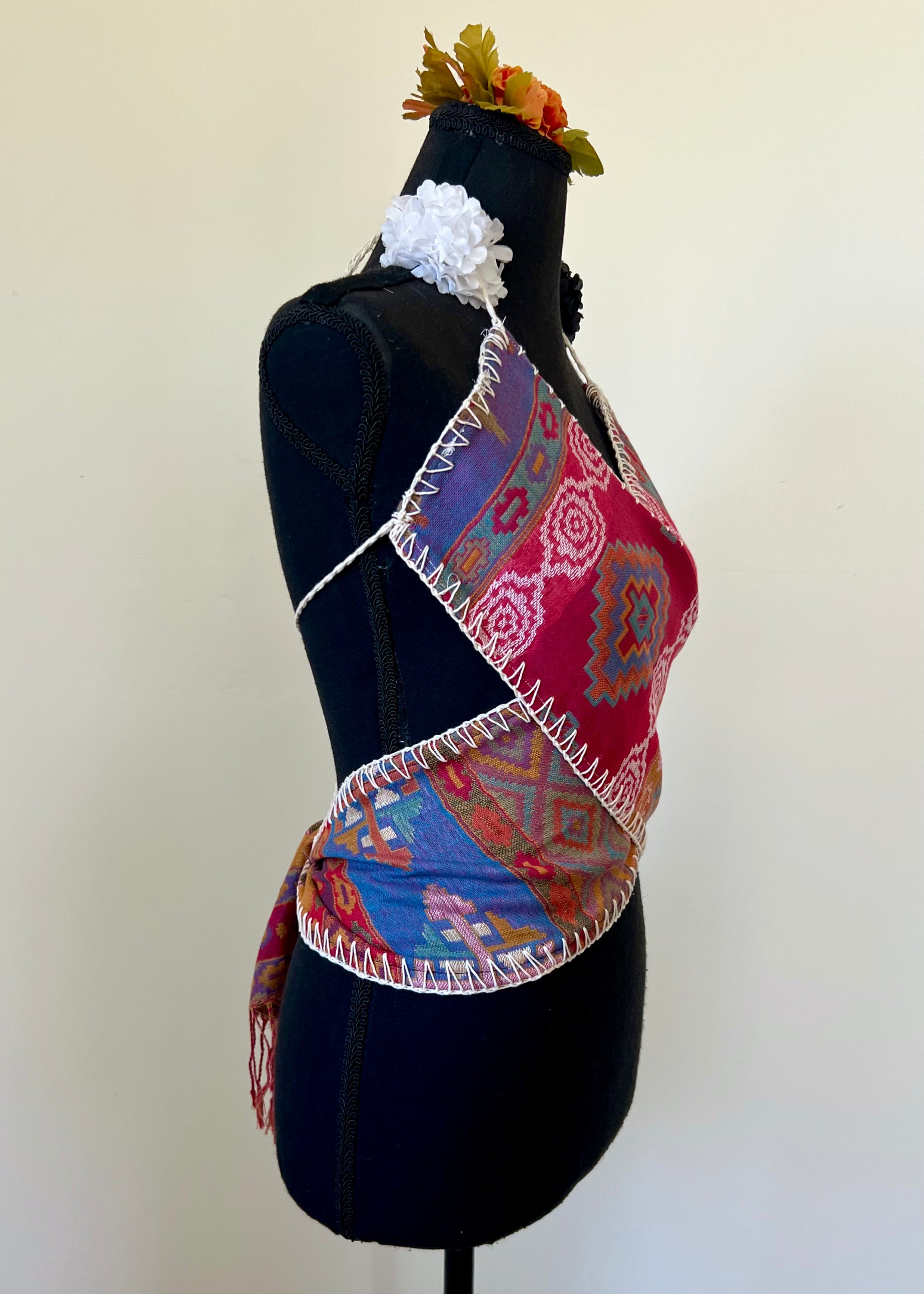 Reversible Cross-Back Wrap Top