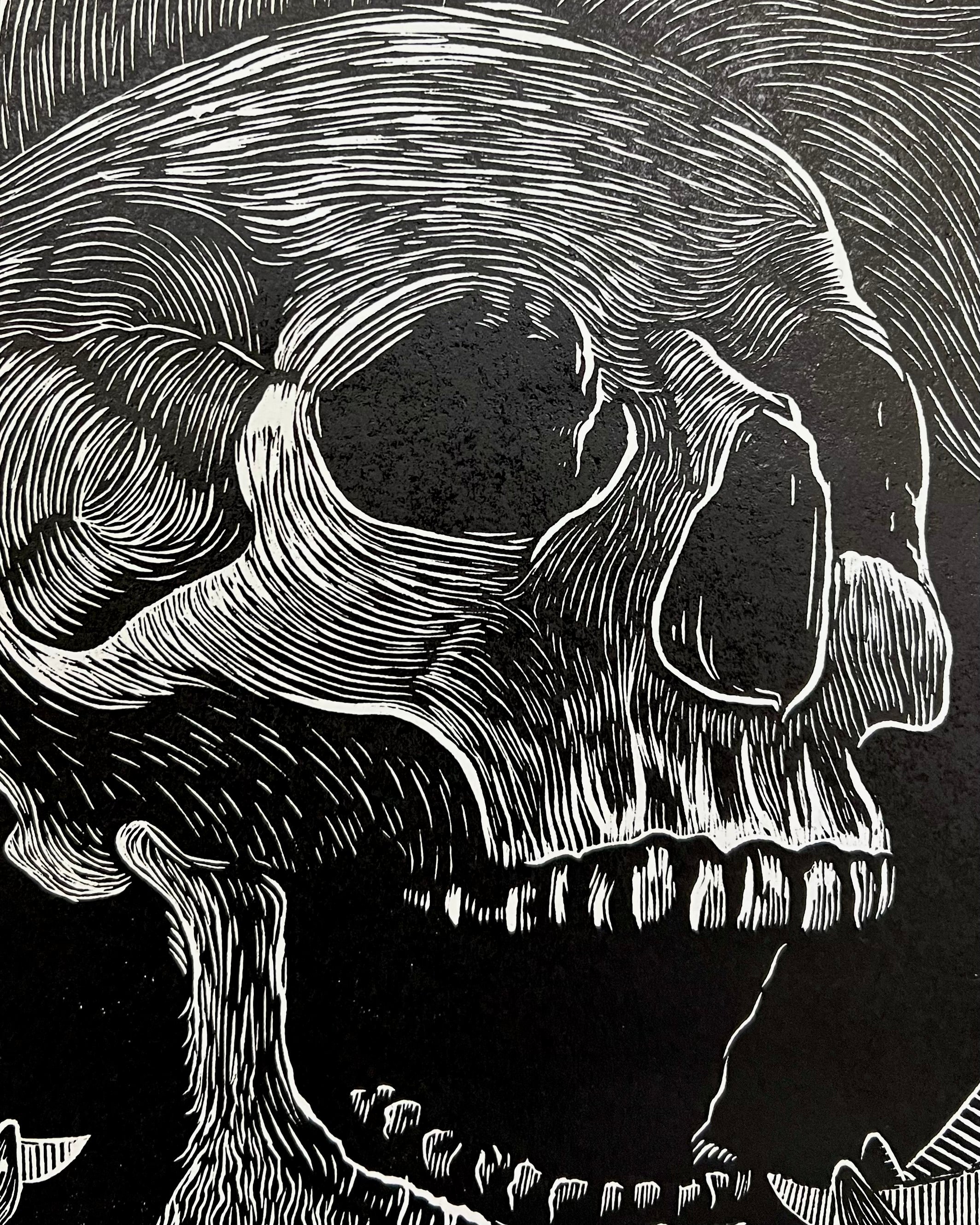 “Sin Título” by Leon Arrazola- Grabado- Woodcut Printmaking