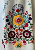 Handmade Oaxacan Embroidered Ankle Length Dress – San Antonino Style