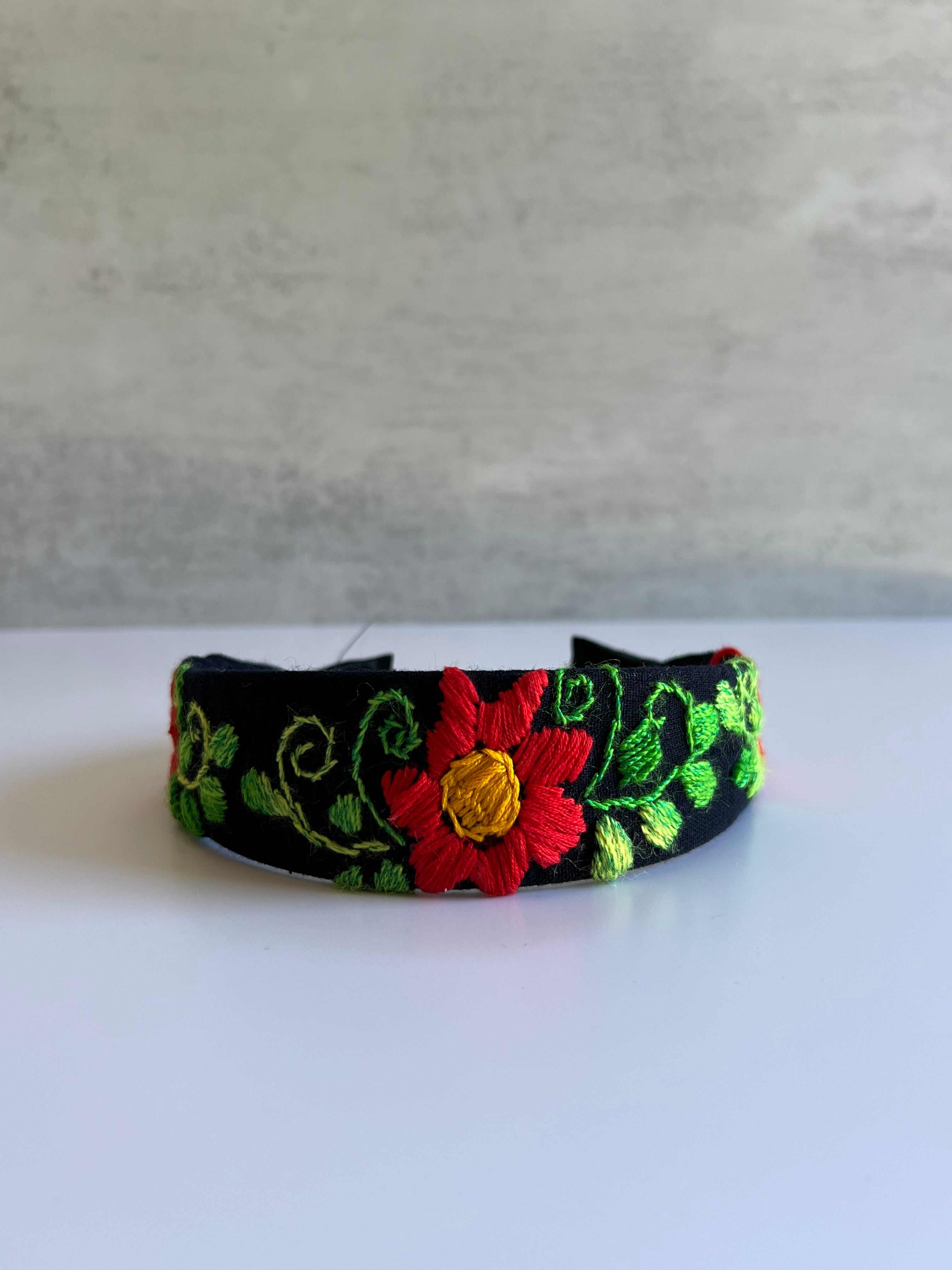 Embroidered Headbands Floral