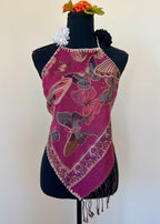 Butterfly Diamond Backless Halter Top